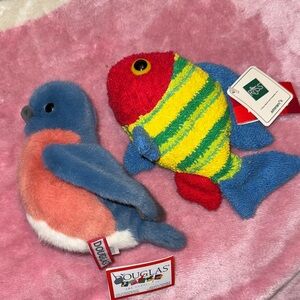 3/$30 Russ & Douglas Fish and Bird Stuffed Animals